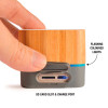 Promotional Intensity Bamboo Bluetooth Speakers Back Open